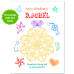 Personalized Book with Affirmation Coloring Pages