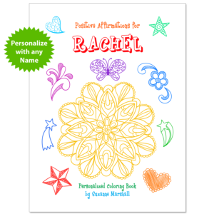 Personalized Book with Affirmations for Kids & Affirmation Coloring Pages