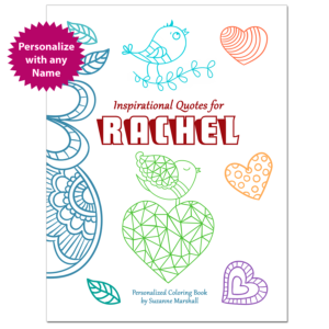Personalized Book with Inspirational Coloring Pages