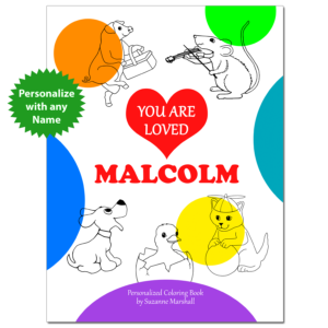 You Are Loved - Positive Coloring Pages & Personalized Book