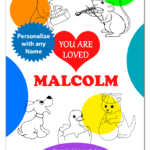 You Are Loved: Personalized Book with Inspirational Coloring Pages