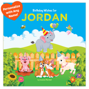 Birthday Wishes - Personalized birthday book & 1 year old birthday gifts