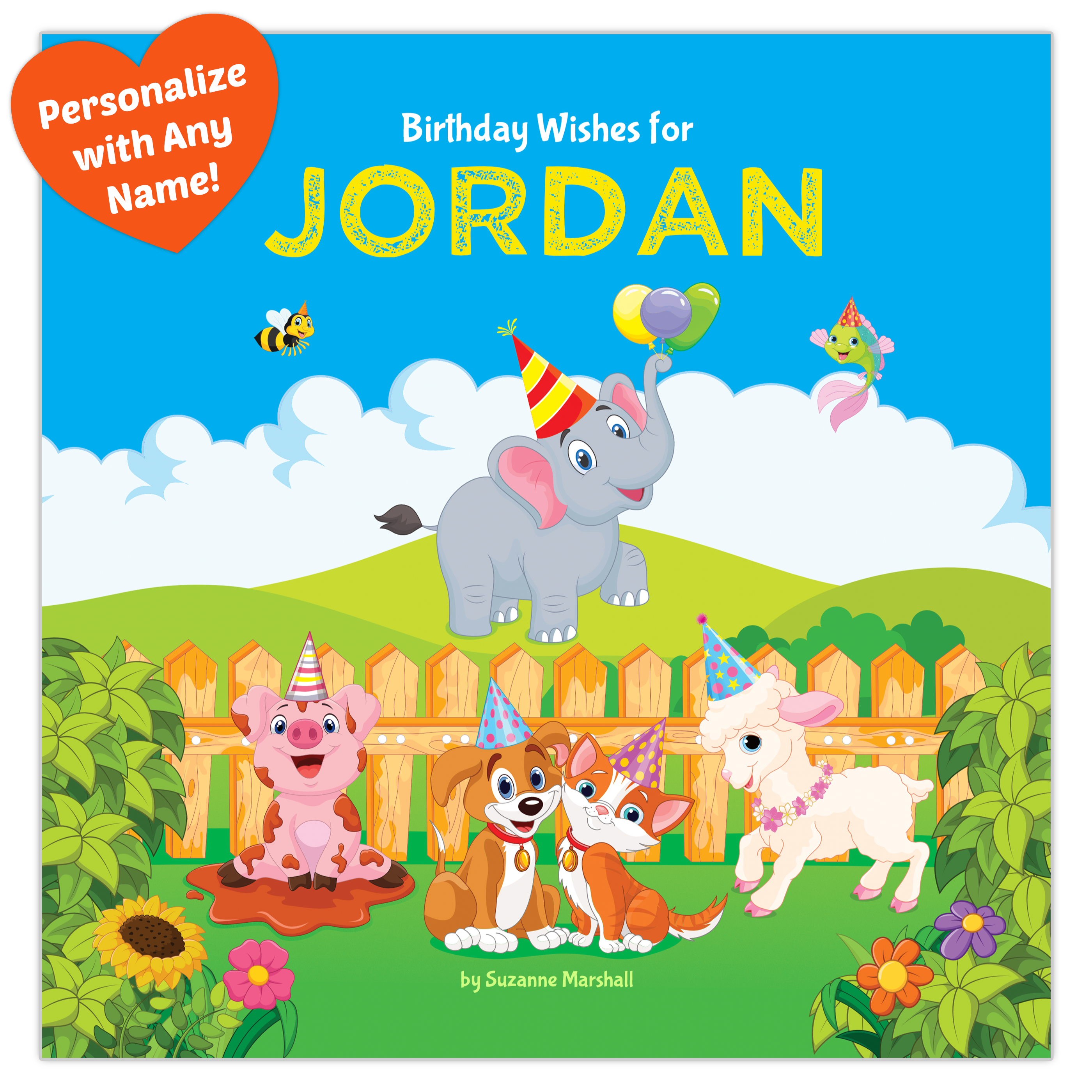 Birthday Wishes, 1 year old birthday gifts and personalized book