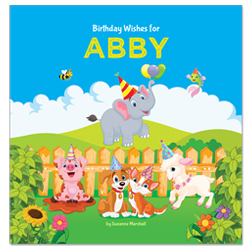 Personalized Happy Birthday Book for Kids & Toddlers with Happy Birthday Wishes for Kids
